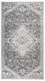 vidaXL Tapete de exterior tecelagem lisa 115x170 cm cinzento-claro