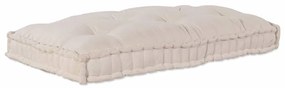 vidaXL Travesseiro para Sofá Pallet Creme tecido