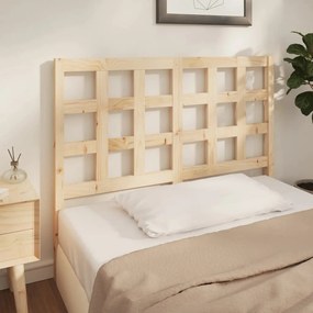 Cabeceira de cama 125,5x4x100 cm pinho maciço