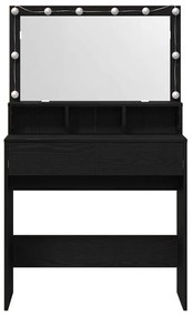 Mesa de vestir Carvalho preto Aglomerado
