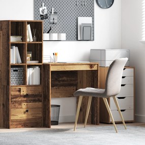 vidaXL mesa de escrita Madeira antiga MDF 70 x 50 x 76 cm Simples