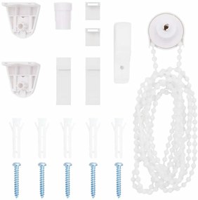 vidaXL 19 peças de acessórios para estores de 18 mm