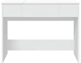 Toucador com espelho 100x45x76 cm branco