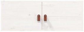 Armários de parede 2 pcs 80x30x30 cm pinho maciço branco