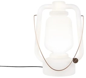 Candeeiro de Pé Branco 51 cm IP44 - Storm Grande