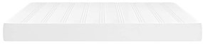 Colchão de molas ensacadas 180x200x20cm couro artificial branco