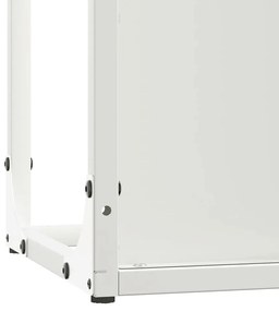 Suporte para lenha 25x25x100 cm aço laminado a frio branco