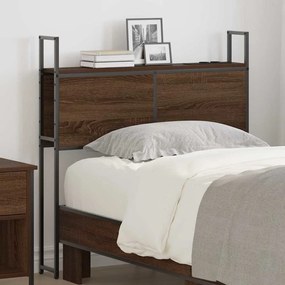 vidaXL Cabeceira de armazenamento Carvalho castanho 80 cm