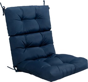 Almofada para Cadeira de Encosto Alto (CADEIRA NÃO INCLUIDA), 56,5 x 51,5 x 64,5 cm, Altura Ajustável, Azul-marinho