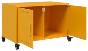 Móvel de TV 68x39x43,5 cm aço amarelo mostarda