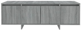 Móvel de TV 120x30x40,5 cm aglomerado cor sonoma cinzento
