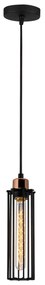 Candeeiro Chandelier Likya – Preto e Bronze – Diâmetro 10 cm, Altura 1
