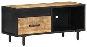 vidaXL Móvel de TV 90x30x40 cm madeira de mangueira áspera