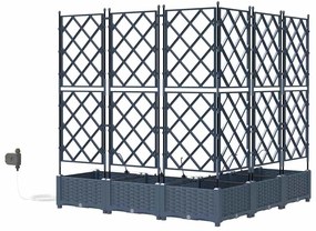 Jardineiras de Jardim 1 pc Cinzeto 120 x 120 x 126 cm Plástico