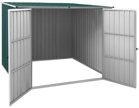 Abrigo de jardim 195x198x159 cm aço galvanizado verde