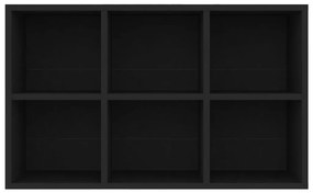 Estante/aparador 66x30x98 cm derivados de madeira preto