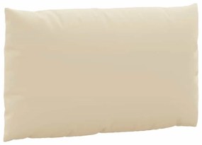 Almofadões para paletes 3 pcs tecido oxford bege
