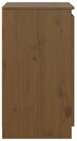 Armário de apoio 60x36x65 cm pinho maciço castanho-mel