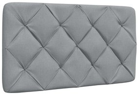 Estrutura de cama com LED sem colchão 90x200 cm tecido