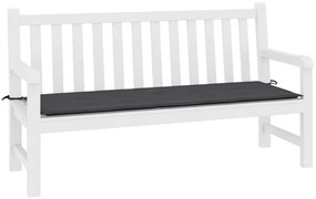 Almofadão p/ banco jardim 200x50x4 cm tecido oxford antracite