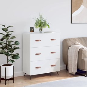 vidaXL Cómoda 69,5x34x90 cm derivados de madeira branco