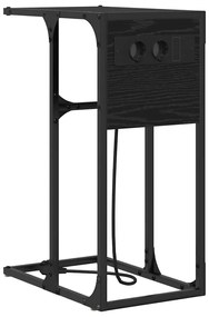 Mesa-de-cabeceira Carvalho preto 41.5 x 26 x 60.5 cm