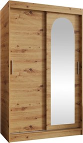 Roupeiro Hartford 504, Carvalho Artisan, 200x120x62cm, 108 kg, Portas para roupeiro: Deslizante