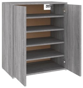 Sapateira 60x35x70 cm derivados de madeira sonoma cinza