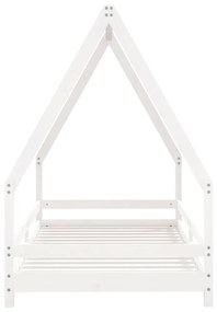 Estrutura de cama infantil 90x190 cm pinho maciço branco