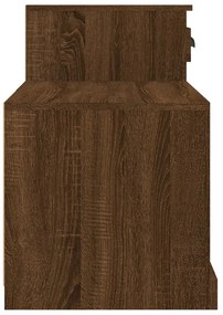 Sapateira 100x42x60 cm derivados de madeira carvalho castanho