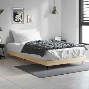 Estrutura cama s/ colchão derivados de madeira carvalho sonoma