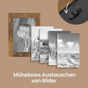 Colagem de molduras, 10 molduras para fotografias de 10 x 15 cm, castanho vintage