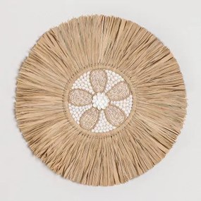 Decoração Redonda De Parede Ø50 Cm Langley Natural - Sklum
