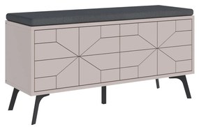Armário Multiusos Berlin A – Nogueira e Creme – 60x200x35 cm