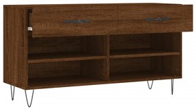 Banco sapateira 102x35x55 cm deriv. madeira carvalho castanho