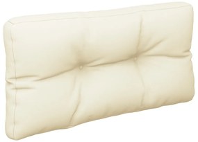 Almofadões de paletes 2 pcs tecido creme