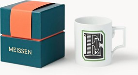 Westwing x MEISSEN, Caneca artesanal com motivo decorativo Initials