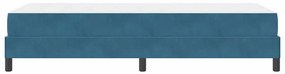 Cama box spring com colchão Azul Escuro 90 x 190 cm Veludo