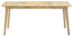 Mesa de jantar madeira de mangueira maciça 180x90x76 cm