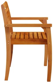 Cadeiras de jardim 8 pcs 59x55x85 cm madeira de acácia maciça