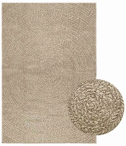 Tapete ZIZUR bege 120x170 cm aspeto de juta interior e exterior