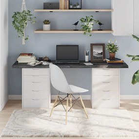 vidaXL Tampo de mesa 180x40x(2-4) cm carvalho tratado castanho-escuro