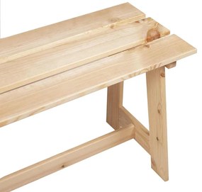 Banco de Exterior vidaXL 119x35x47 cm Madeira de Pinho