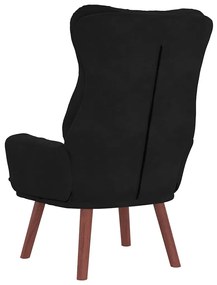 Poltrona Relaxante Veludo Preto