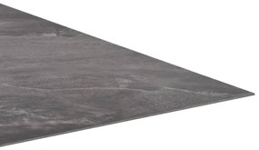 Tábuas de soalho autoadesivas 20 pcs 1,86 m² PVC padrão preto