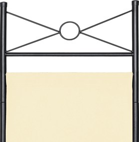 Biombo dobrável Lucca visual mediterrânico 180x163cm Creme