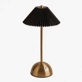 Lâmpada De Mesa Led Sem Fio Para Exterior Em Ferro Berila Preto - Sklum