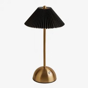Lâmpada De Mesa Led Sem Fios Para Exterior Em Ferro Berila Preto - Sklum
