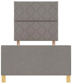 Estrutura de Cama vidaXL Taupe 100x200 cm Tecido