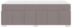 Estrutura da Cama Cinzento-acastanhado 90 x 190 cm tecido